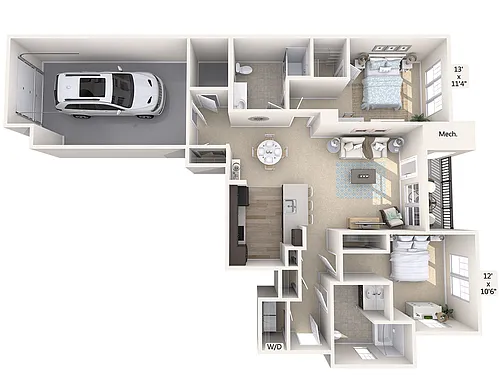 Floor plan B9-1241sq-Black