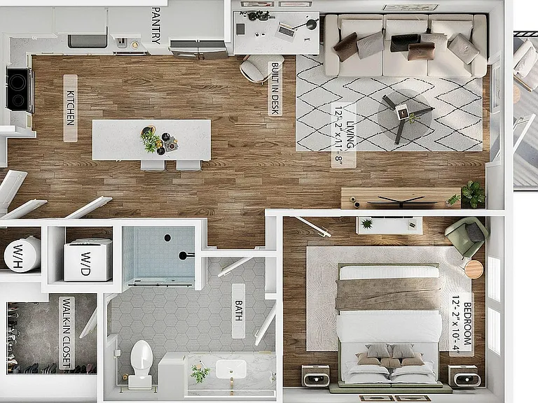 1BR/1BA - A3 1BR/1BA - A3