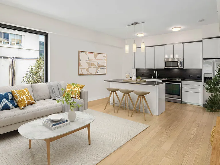 Living Room with Hard Surface Flooring