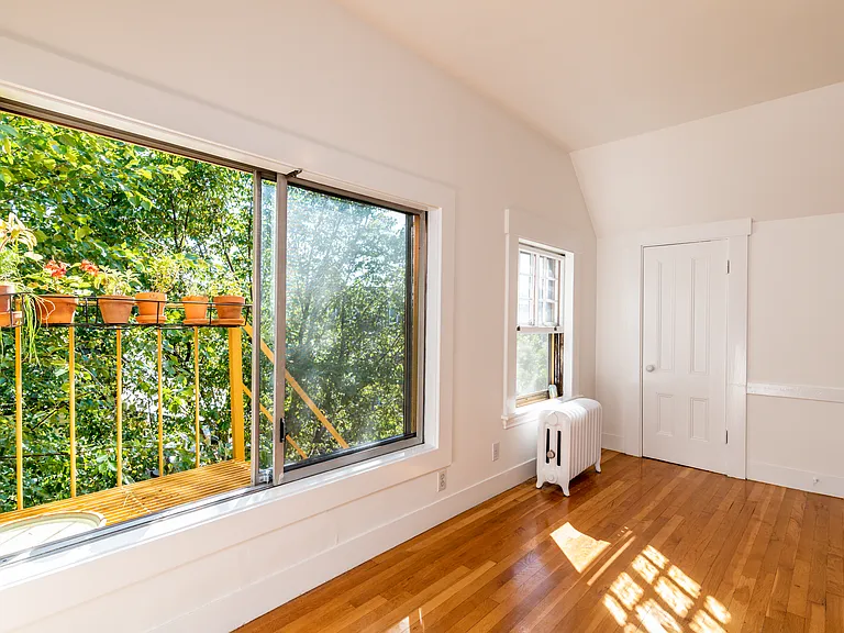 view out window to fire escape