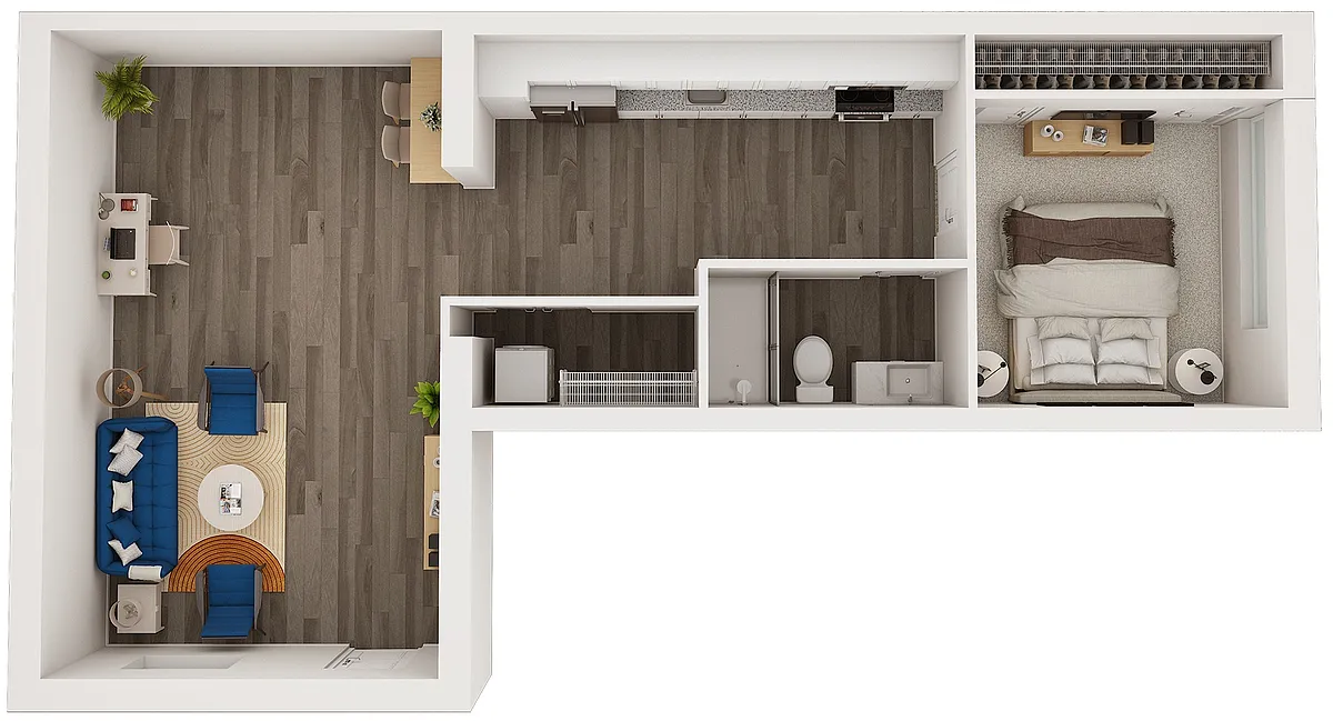 Floor plan APT 3 - UNION STATION