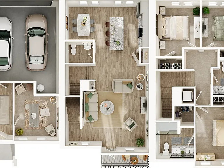 TH-1.1 floor plan Gladwen Wendell Falls