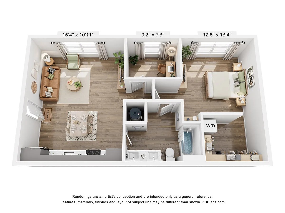 Floor plan The Musgraves One Bedroom
