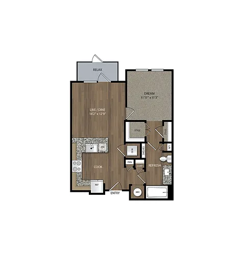 Floor plan A1.a