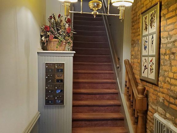 common foyer entrance - #5 also has a secondary access from parking area