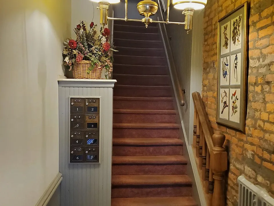 common foyer entrance - #5 also has a secondary access from parking area