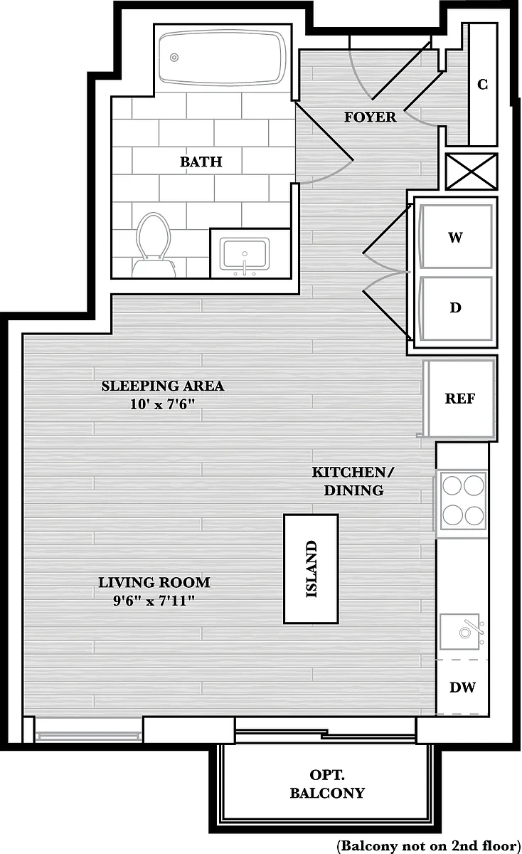 Floor plan Studio