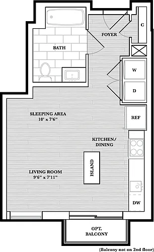 Floor plan Studio