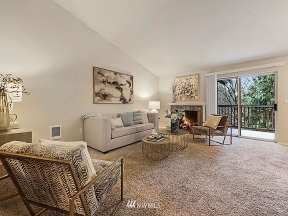 The living room is open and spacious.