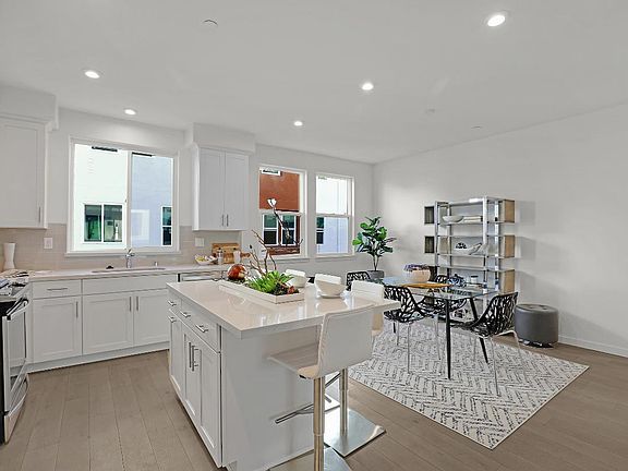 Toll Brothers One Lawrence Station Stanford Home Design Kitchen and Dining Area