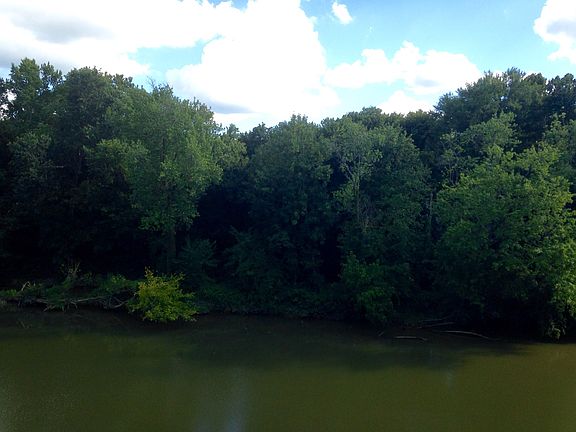 Across from the rear deck