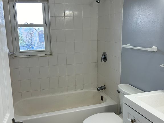 Newly refinished bathroom