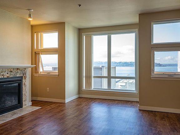 Living Area With Fireplace