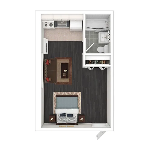 Floor plan Studio S