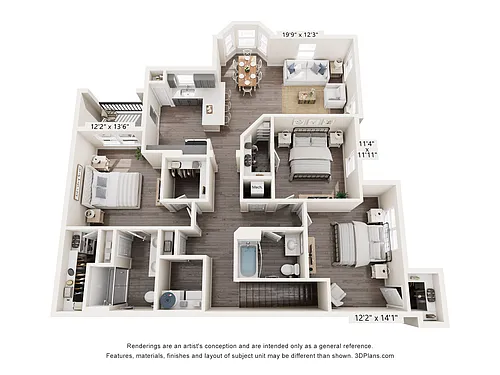 Floor plan Champagne with Heated Garage