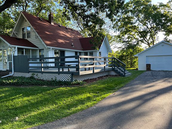 Deck and garage