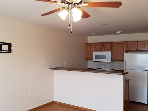 Nice sized living room, with TV mount ready for your TV.