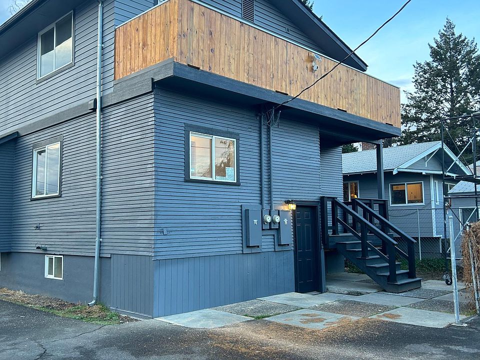 Back of Triplex, and entrance into the upstairs unit.