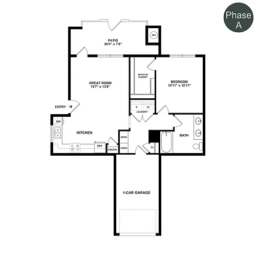Floor plan The Flats Plan 1 Down