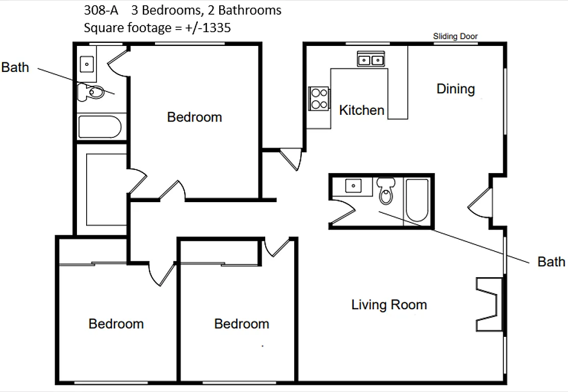 Floor plan 308A