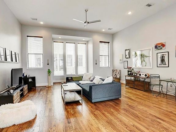 Perspective from dinning to living room.