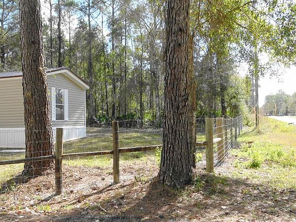 Road side view of new fencing