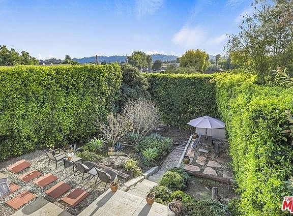 This is a view form the upstairs unit - looking over 3078 1/2's private yard.