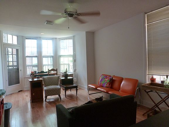 living room towards bay window