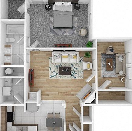 1 Bedroom Floorplan