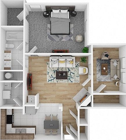 1 Bedroom Floorplan