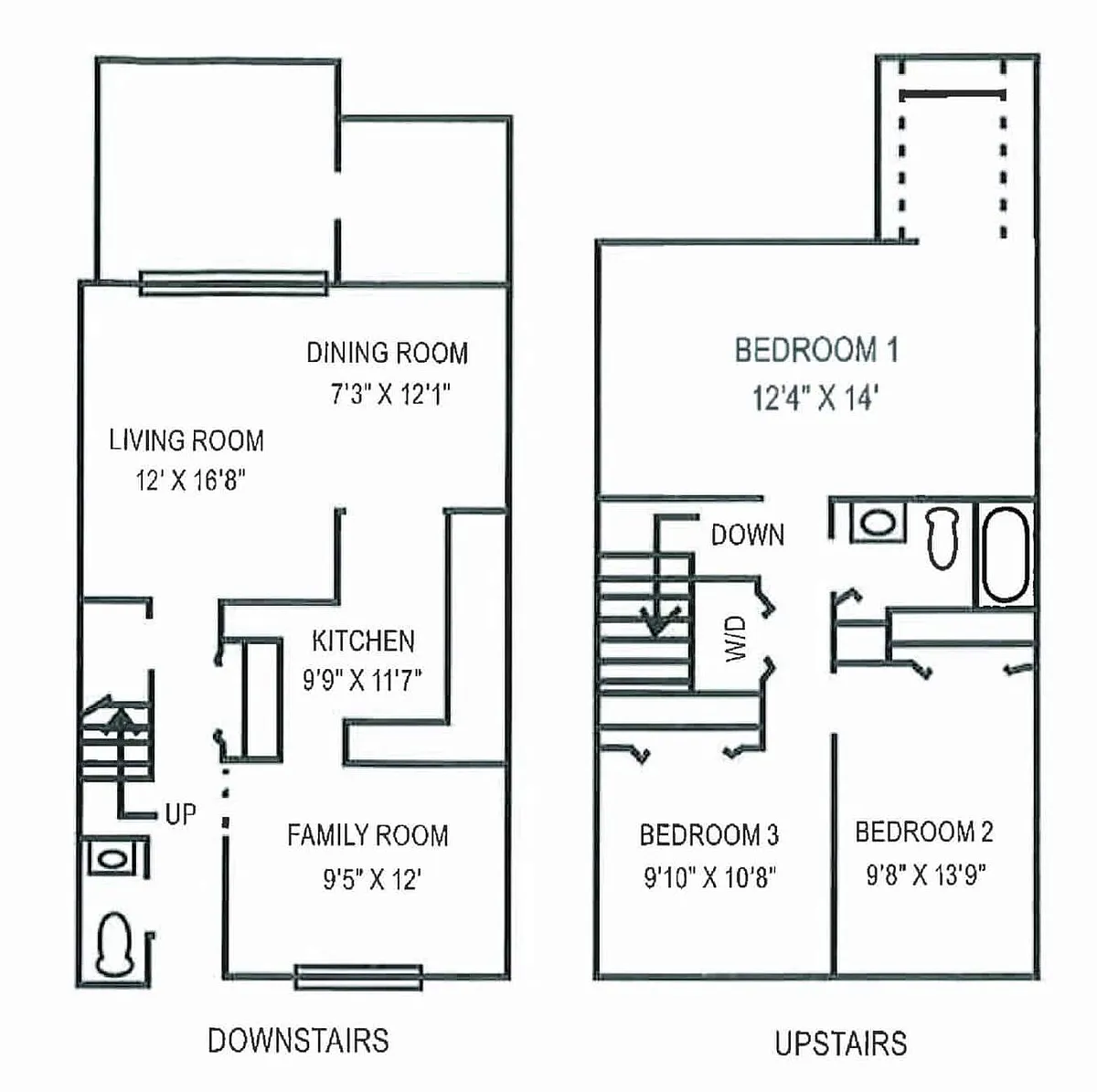 Floor plan HWAH 3x1.5 TH