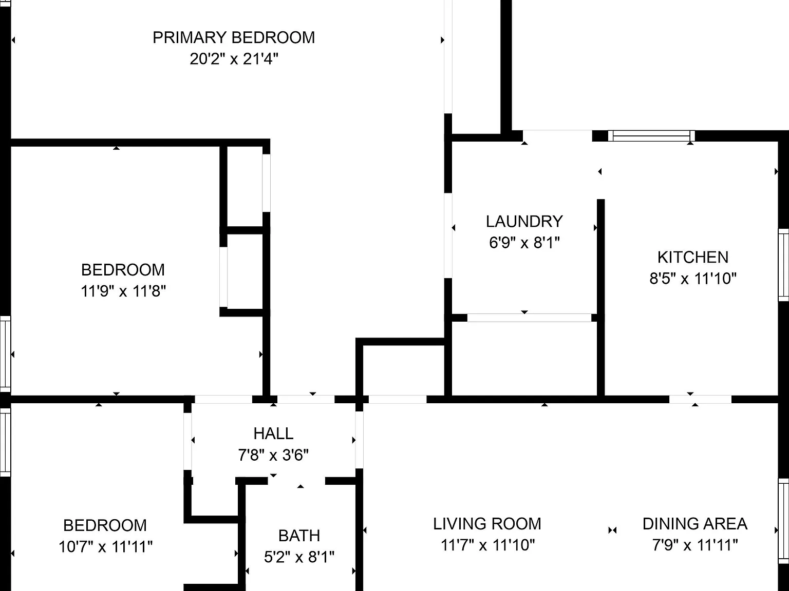 3 bed, 1.0 bath, 1200 sqft, $2,000 — Photo 1