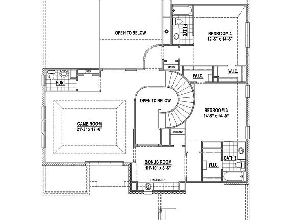 Plan 1692 2nd Floor