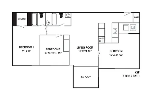 Floor plan K3F