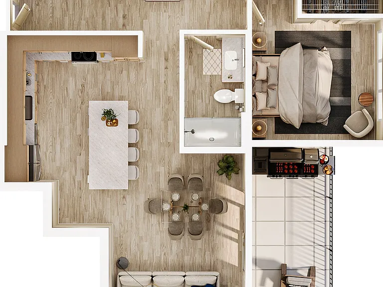 Thatch - 2Bed Penthouse Thatch - 2Bed Penthouse