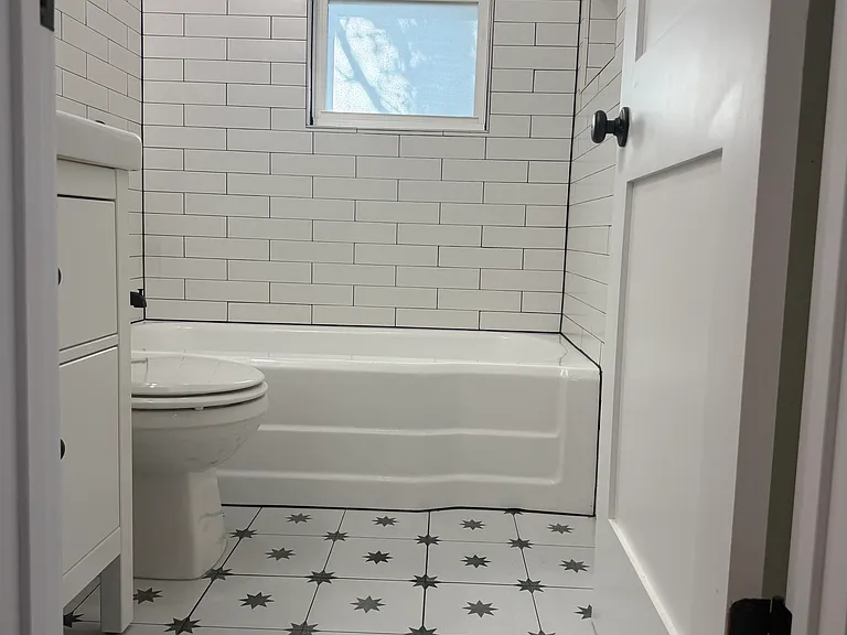 Fully remodeled bathroom.