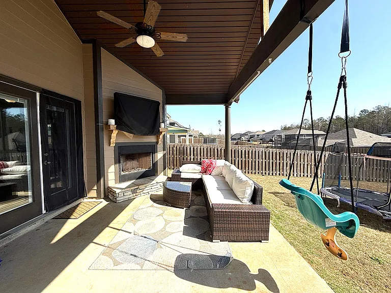 Covered Game Day Porch