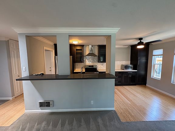 Kitchen From Living Room