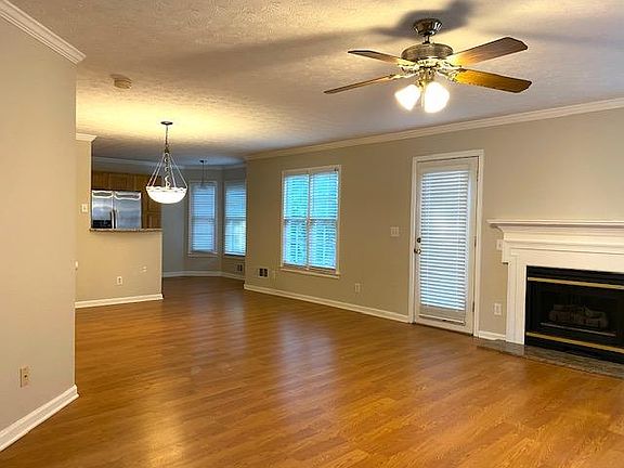 Living room, open to dining room.