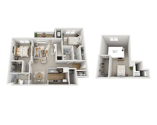 Floor plan Bayberry Shores Loft (B2FL)