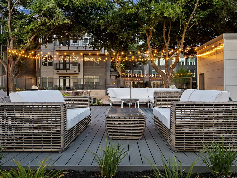 Courtyard with Tuscan Lighting