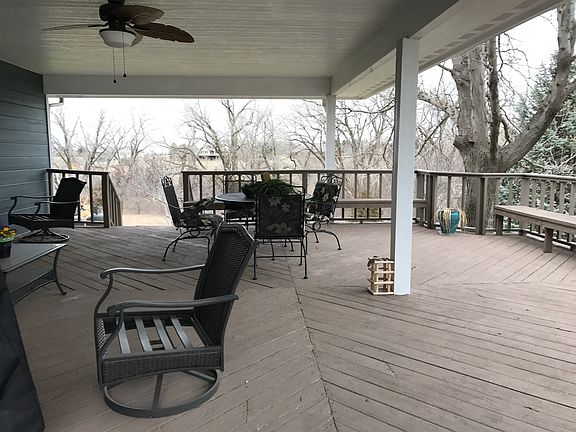 Covered deck, looking North