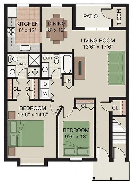 Floor plan Newport (first floor)