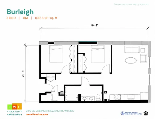 Floor plan Burleigh