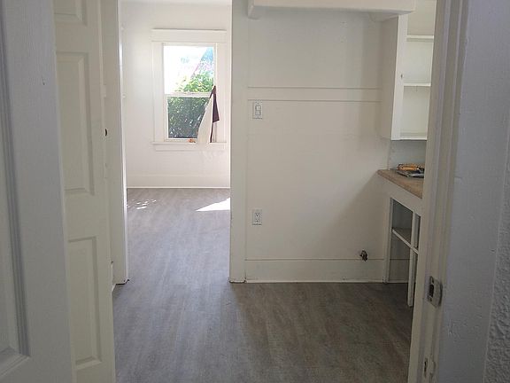 View from bedroom to front of house