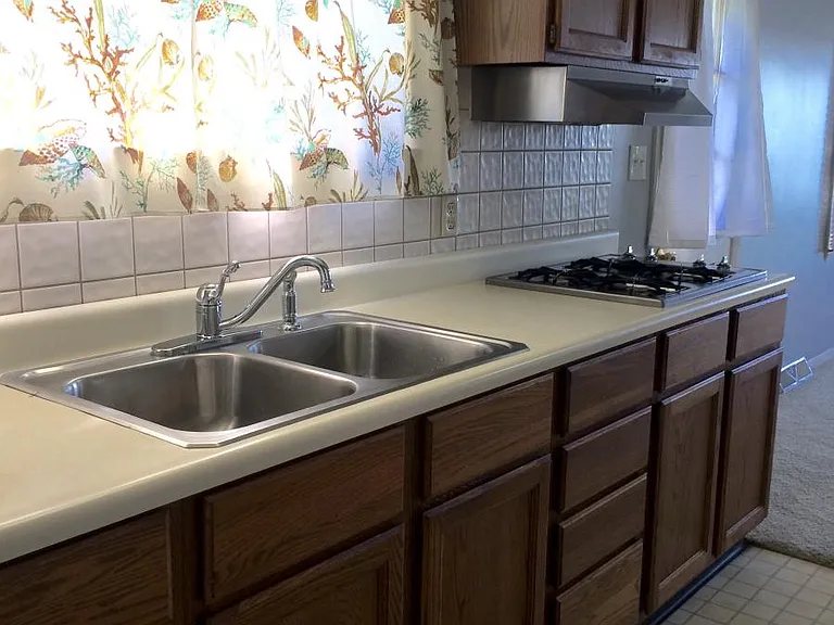 Light & bright galley kitchen