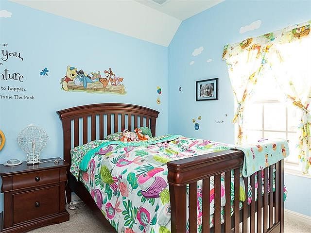 Here is the third upstairs bedroom that is bright and cheery!