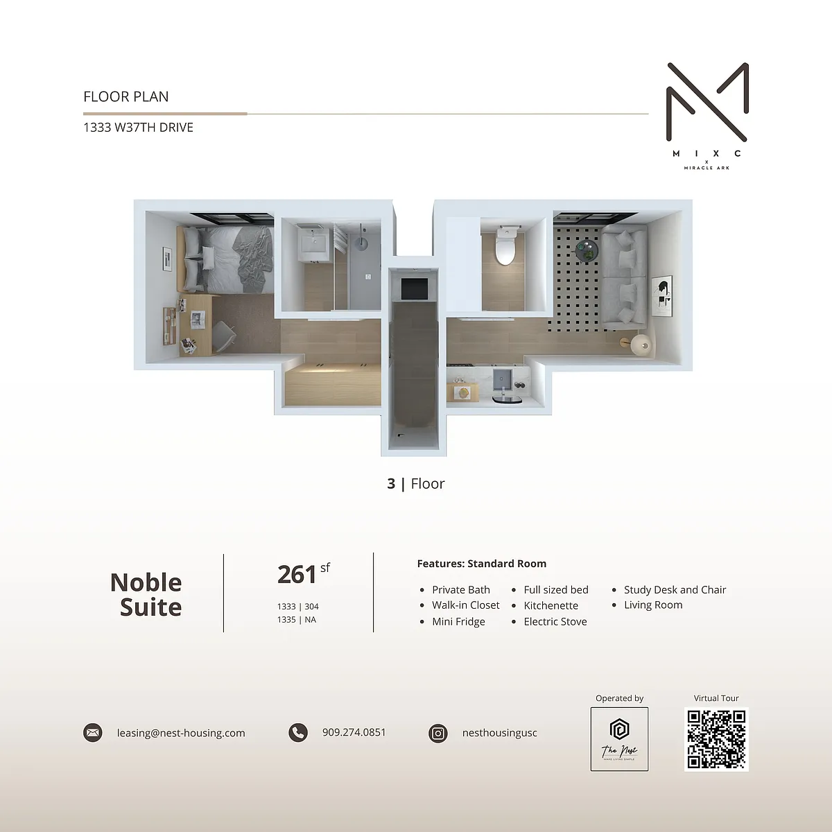 Floor plan Noble Suite