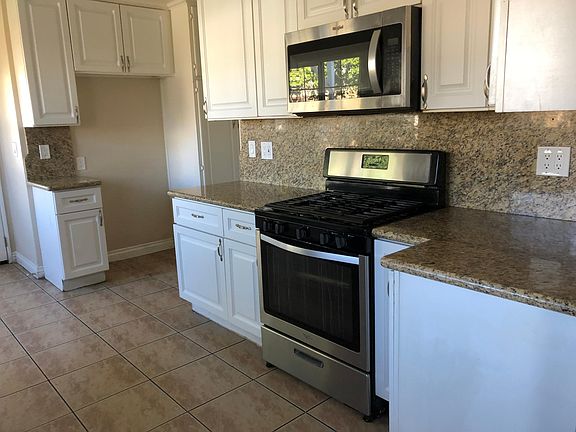 Kitchen with stainless steel appliances