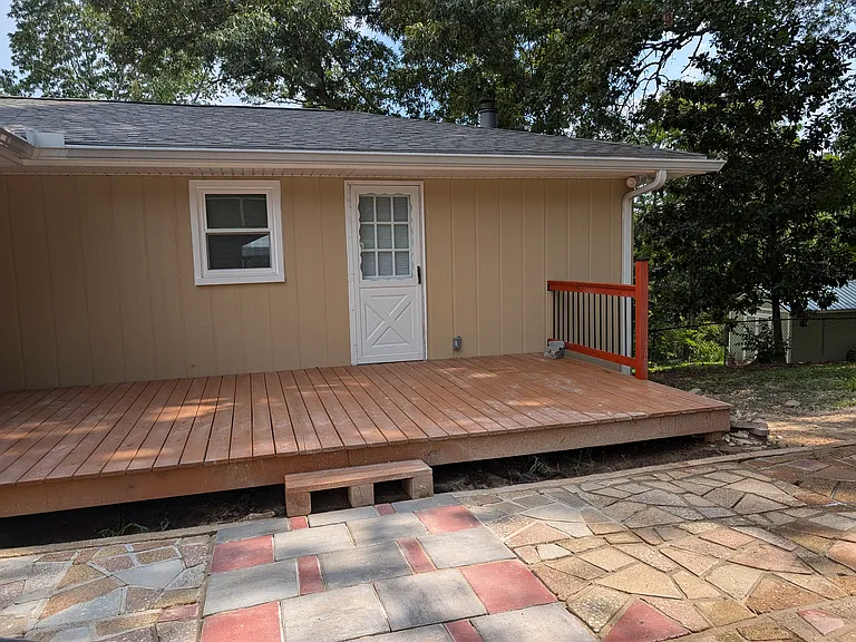 Deck and patio